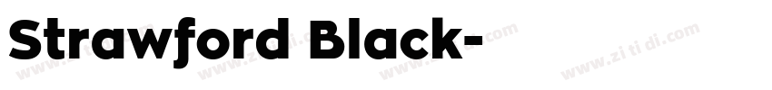 Strawford Black字体转换